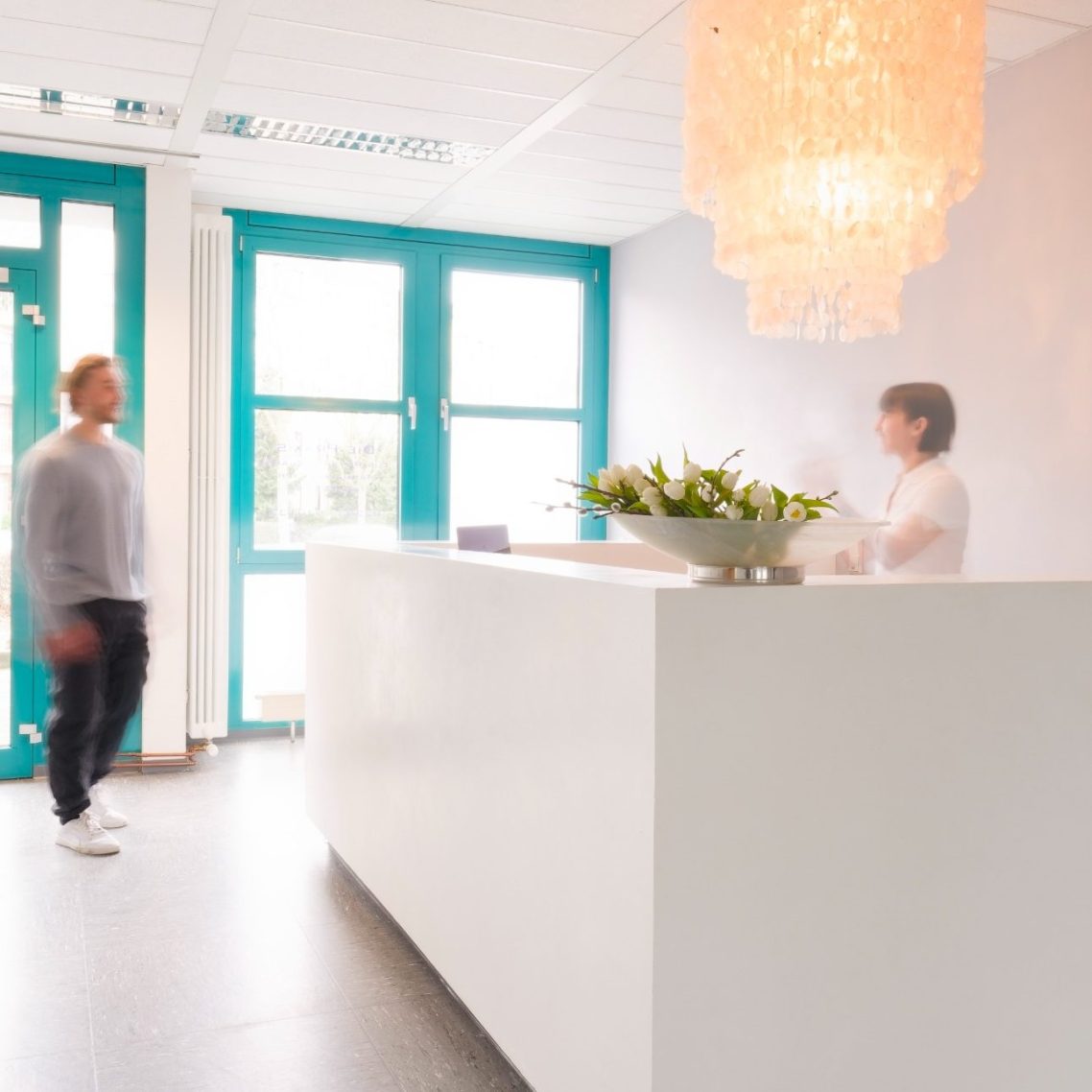 Empfang der Praxis PHYSIKO